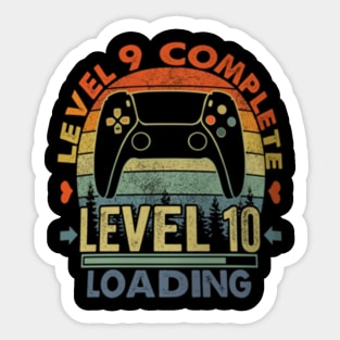 Level 9 Complete 9 Anniversary  9th Wedding Anniversary Sticker